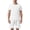 White, variant on Men's Shirt and Shorts Set 2 Piece Fashion Summer Tracksuits Cotton Oversized T-Shirts Shorts Outfits Navy, Size L