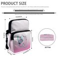 thumbnail image 6 of Chririnla Polyester Crossbody Bag with Pockets with Zipper Crossbody Purse for Running, Solid Pink Design Cellphone Crossbody Purse, 6 of 7