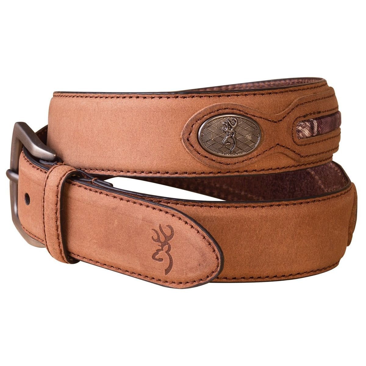 Browning Mossy Oak - Mens Genuine Leather Belt with Mossy Oak Camo Insert - 0 ...