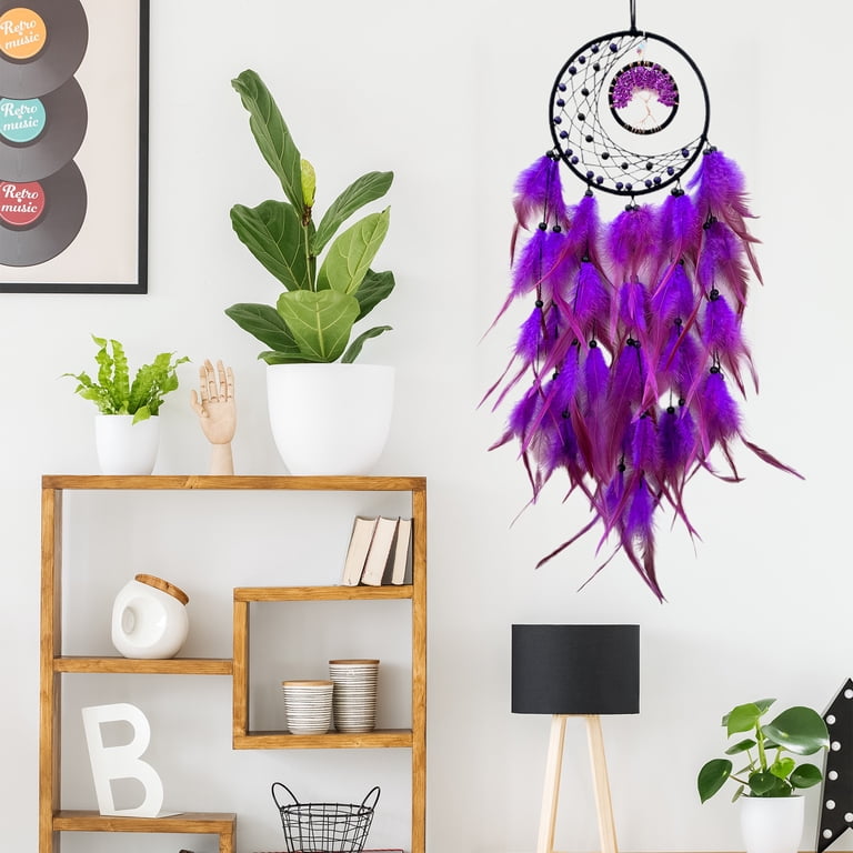Isvgxsz Dream Catcher Light Up Tree of Life Dreamcatcher with