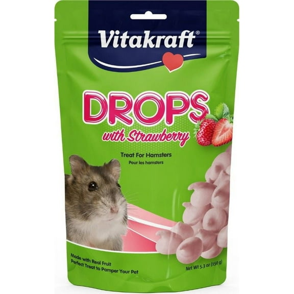 VitaKraft Drops with Strawberry for Hamsters [Small Pet, Small Pet Treats] 5.3 oz