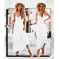 thumbnail image 4 of Vestido Wolddress 2025 para mujer, casual, sin mangas, talla grande, blanco, 4 of 6