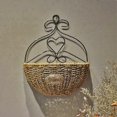 thumbnail image 2 of Indoor Outdoor Hanging Flower Basket Hand Knitting Wall Mount Flowerpot Holder, 2 of 3