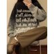 thumbnail image 4 of Suéteres de mujer de otoño con letras, estilo preppy americano, holgados, ropa de calle, hipster, punk, tejidos de punto, tiernos, elegantes, cuello redondo, manga larga, chic., 4 of 5