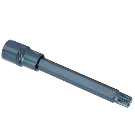 

Tebru Socket Bit 12‑Side S2 Alloy Steel Pneumatic Electric Quick Wrench Tool Rust‑Proof 140x12 Hardware S2 Alloy Steel Socket Bit