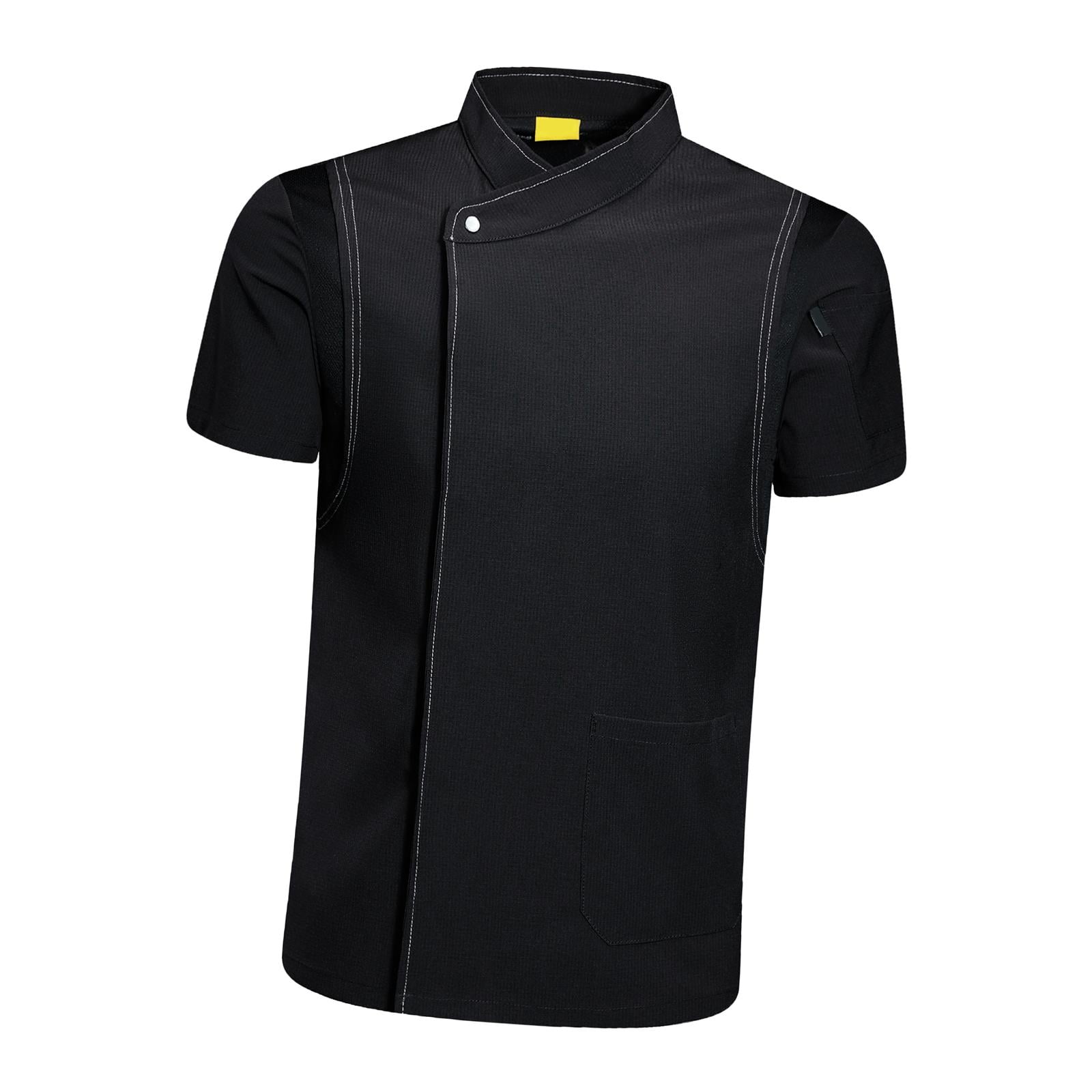 Veste De Chef à Manches Courtes, Service Alimentaire, Traiteur, Boulanger, Manteau De Serveur, Manches Courtes, Dos Et Aisselles, Chemises D'été Confortables Et Respirantes Pour La Cuisine, Le Travail