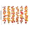 thumbnail image 3 of Fall Garland Maple Leaf,40Inch/Piece Hanging Vine Garland Artificial Autumn Foliage Garland Thanksgiving Decor for Home Wedding Fireplace Party Christmas, 3 of 9