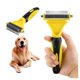 thumbnail image 1 of Peine para desenredar mascotas, rastrillo de capa inferior lateral para gatos y perros Herramienta de aseo para mascotas Elimina las esteras de capa inferior para perros pequeños, medianos y, 1 of 5