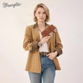 thumbnail image 4 of Wrangler Women's Boho Aztec Wristlet Wallet - Stylish Western Credit Card Holder, Brown, 4 of 6