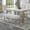 Gray, variant on Gray Upholstered Dining Bench with Espresso Wood Finish, 42 Inch Modern Bench for Kitchen Island and Entryway