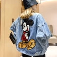 thumbnail image 2 of Disney-Chaqueta de dibujos animados de Mickey Mouse para mujer, abrigo Vaquero de algodón, Parkas de invierno, 2 of 3