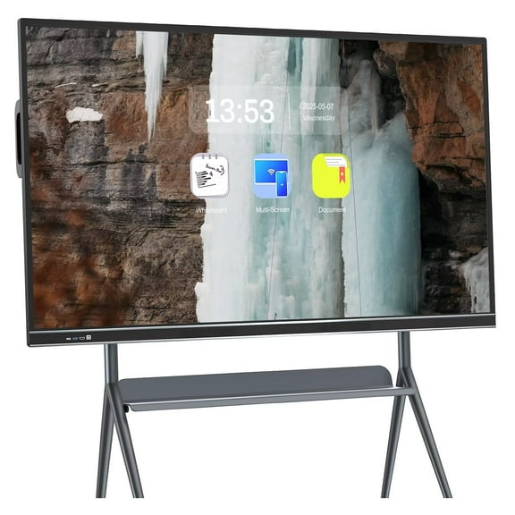 OmninexHub Smart Board 75''Interactive All-in-One Touch Screen with Dual System, Cloud Sharing Simplifies Workflow, Perfect for Classroom Activities, Office