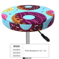 thumbnail image 2 of Goofa Donuts Printed Stool Covers Round, Waterproof Round Bar Stool Covers Anti-Slip Round Bar Stool Seat Cover with Elastic Bands Durable -14 inch, 2 of 7