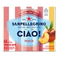 thumbnail image 3 of Sanpellegrino CIAO Peach Sparkling Flavored Water with Real Fruit Juices, 6 Pack, 3 of 14
