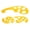 Yellow, variant on Ergonomic Pattern Making Template Sketching Drafting Aid With Clear Scale Marking For Bullets Journals And Blue Prints