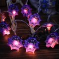 thumbnail image 4 of Halloween String Lights Halloween Lights 10 LED Waterproofs Pumpkin Bats Spider Skull Ghost Battery Operated String Lights For Window Indoor Outdoor Decor Halloween Party Decorat, 4 of 5