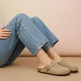 thumbnail image 6 of Cushionaire Women's Hana Cork footbed clog with Genuine Leather upper, Faux Fur lining, and +Comfort, 6 of 16