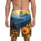 thumbnail image 1 of Fotbe Elegant Sunset Sunflower Pantalones Cortos de Pijama para Hombre, Ropa de Dormir, Pantalones de Pijama Cortos para Hombre-XX-Large, 1 of 6