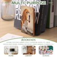 thumbnail image 4 of Bookends 1 Pair Non-Skid Bookend Wood Bookends for Shelves Book Stand for CDs - Elegant Beagle Dog, 4 of 7