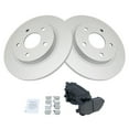 thumbnail image 2 of TRQ Rear Metallic Brake Pads & G-Coated Rotors Kit Fits Select Chrysler Dodge Ram VW, 2 of 5