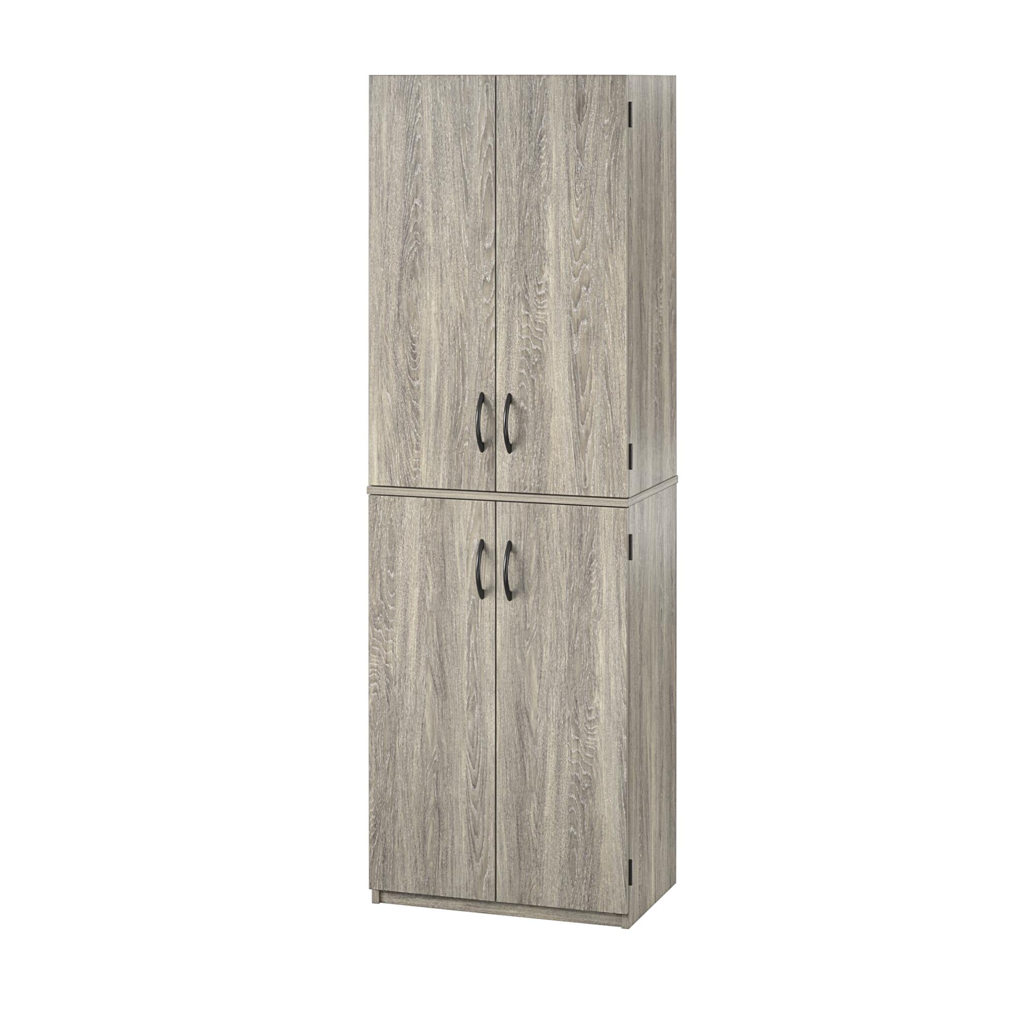 (3 pack) Mainstays 72" 4-Door Storage Cabinet, Gray