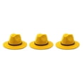 thumbnail image 2 of Minnieouse Sombrero con hebilla de cinturón, vestido grande de Otoño Invierno, gorros elegantes de ala ancha, lana cálida para niños, boda al Type1 NO1, 2 of 6
