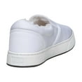 thumbnail image 6 of MaCae Unisex Canvas with Fur Slip On Fashion Shoe With Unique Sole, Cute Shoes, Casual Work Shoes, Canvas Slip On Sneakers, Fuzzy Shoes, Travel Shoes - White/Reflections, 9M/10W, 6 of 7