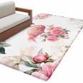 thumbnail image 6 of Pink Flamingo Area Rug 4x6 Washable Rug Non Slip Watercolor Flowers Spring Floral Large Area Rug Indoor Floor Carpet for Entryway Bedroom Kitchen Living Room Home Office Dining Room Nursery, 6 of 8
