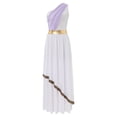 thumbnail image 7 of iiniim Womens Halloween Grecian Goddness Dress One Shoulder Ancient Greek Queen Toga Robe Lavender XL, 7 of 7