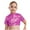 Hot Pink, variant on TiaoBug Kids Girls Shiny Sequined Crop Top Club Party Disco Shirt Jazz Hip-hop Dance Costume Blue 8