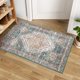 thumbnail image 1 of Alfombra persa lavable, estilo bohemio oriental, pequeña, de pelo corto, para cocina, con estampado desgastado, antideslizante, para baño y lavabo., 1 of 5