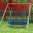 thumbnail image 7 of Infans 60" Saucer Tree Swing Surf Outdoor Adjustable Kids Giant Oval Platform Swing Set, 7 of 7