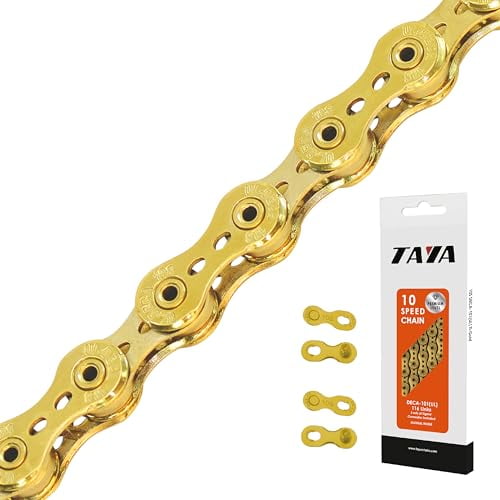 DECA-101(UL) 10-Speed Light Weight Bike Chain, 116 Links, Ti-Gold, Durable and Smooth Shifting, for Gravel and Racing$$Sport & Recreation Other