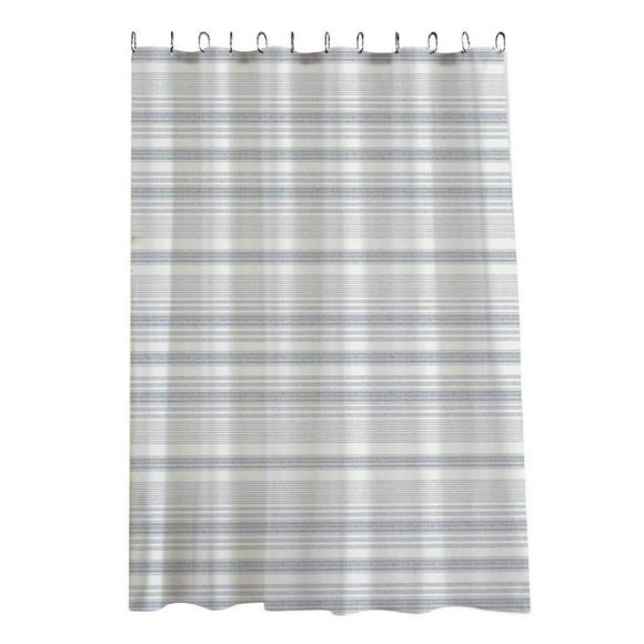Cortina Para Baño Penhaus Extravagance Poliéster Blanco 1.80