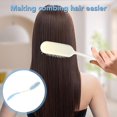 thumbnail image 2 of ABPETE Long Handle Hair Brush & Comb, Soft Bristles, Non-Slip, Ergonomic Design for People with Limited Dexterity or Arthritis, Hair Type: All, Blue + White, 2 of 8