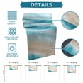 thumbnail image 6 of Blue Coastal Table Runner 70 Inches, Beach Nautical Seaside Ocean Beige Bed Runner Dresser Scarves Tabletop for Indoor Outdoor Parties/Ceremony/Banquet, 13" x 70", 6 of 9