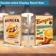 thumbnail image 5 of Fabulas Acrylic Sign Holder 8.5 x 11, Clear Plastic Sign Holders for Tabletop Menu Display Stand Vertical T Shape 12 Pack for Commercial Office Store, 5 of 6
