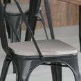 thumbnail image 3 of 4 Piece Polyresin Chair Seats, Gray, 3 of 4