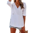 thumbnail image 6 of Gauze Hoodie for Women Summer Hoodies for Women Gauze Coverups for Women Swim Cover up Top Hooded Swimsuit Coverup for Women Women's Beach Tunics and Cover-up Tops,White,3XL, 6 of 8
