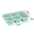 thumbnail image 3 of Bento Lunch Box Set for Meal Prep | Stackable Microwave Dishwasher Safe Food Containers | Thickened Durable Plastic | 5-Compartment Design | Easy-to-Clean | 23.5x15.5x5cm | Green Blue Beige Pink, 3 of 6