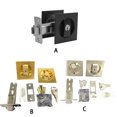 thumbnail image 4 of Langgg Square Thickened Lock Pocket Doors Latch Pockets Doorlock Large Knob Design Aluminum Alloy Multiple and Guest Bi - silver, 4 of 4