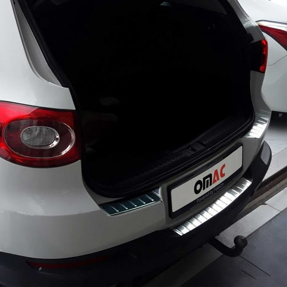 OMAC Rear Bumper Sill Cover Guard for VW Tiguan 2009-2017 Brushed Stainless Steel 3X