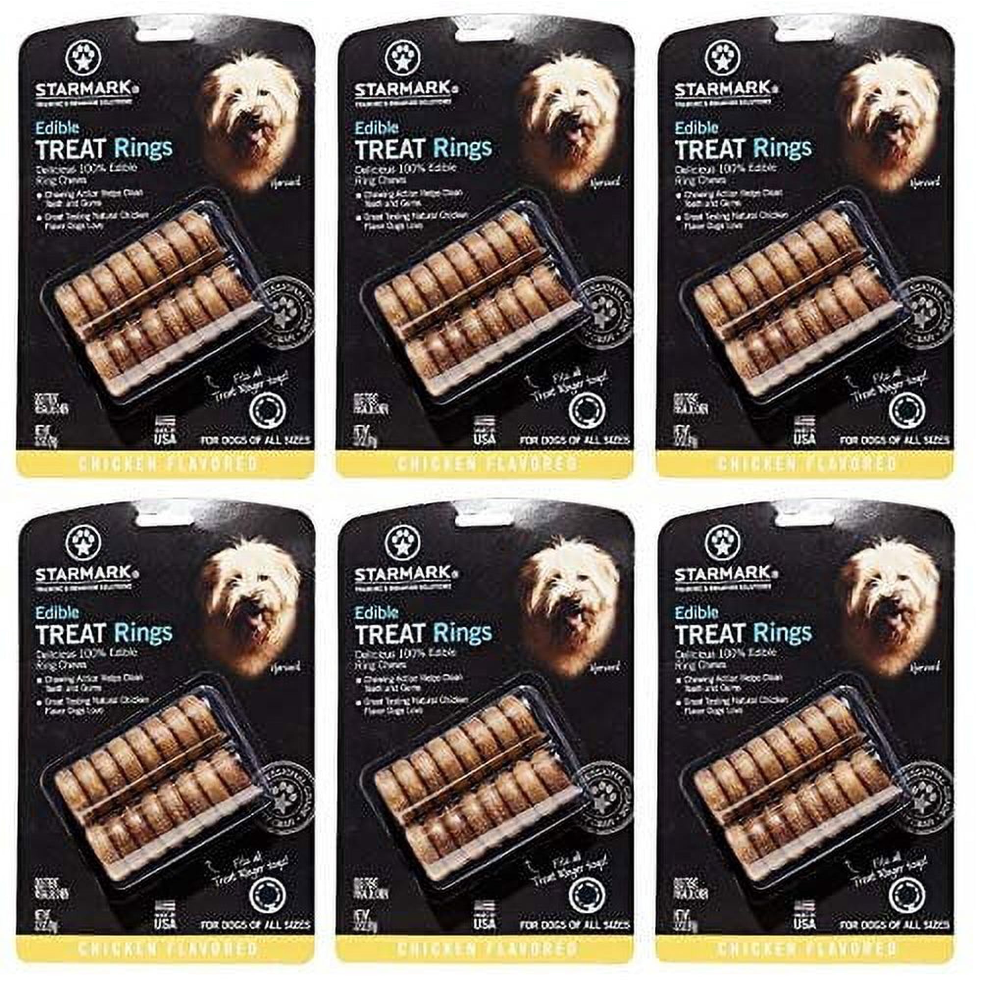 StarMark Edible Treat Rings - Chicken Flavor 6 Pack