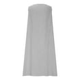 thumbnail image 5 of Women's 2025 Linen Beach Sundress - V-Neck Sleeveless Midi with Side Pockets, Casual Button-Down Vacation Dress for Summer, 5 of 8