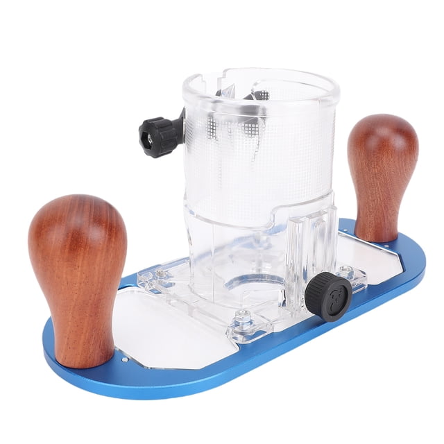 Trimming Router Base, Router Plunge Base Log Wood Handles Large Dust Outlet Labor Saving for 65mm Woodworking Trimmer