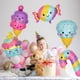 thumbnail image 2 of 5/1 piezas de globos de aluminio de dibujos animados para postres, pasteles y helados, decoraciones para fiestas de cumpleaños de verano para niñas, juguetes para niños, bodas, 2 of 6