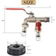 thumbnail image 4 of 1/2" Brass Faucet Connection, 1000L Tank Adapter Faucet, Rainwater Collector Faucet for Garden, Tank, 4 of 5