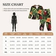 thumbnail image 6 of Junzan Watercolor Tropical Flowers Print Womens Pajama Sets,Long Sleeve Button Down For Women Pjs 2 Piece, 6 of 9