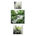 thumbnail image 2 of Designart "Unfolding Green Ferns" Ferns Oversized Modern Clock - Set Of 3 - Extra large Clock For Office Décor - Large Vertical Clock, 2 of 6