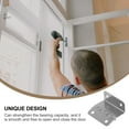 thumbnail image 3 of OATIPHO 10PCS Folding Hardware Iron Silver for Living Room Use with Strong Design, 3 of 5